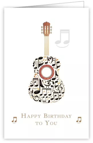 Happy Birthday To You, Guitar, Midi, Greeting Card