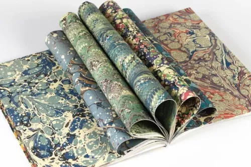 Marbled Paper Designs, Gift & Creative Paper Book