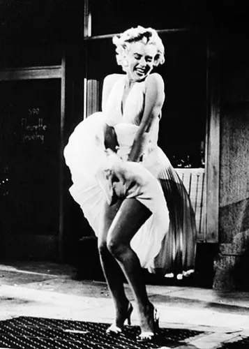 Marilyn Monroe Skirt In The Air, Greeting Card
