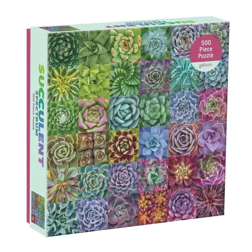 Succulent Spectrum, 500 piece family puzzle