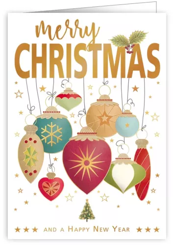 Christmas Ornaments, Greeting Card
