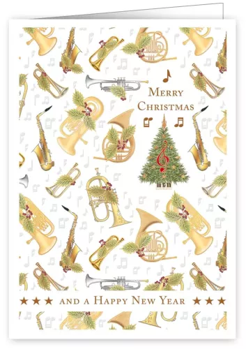 Golden Musical Instruments, Greeting Card