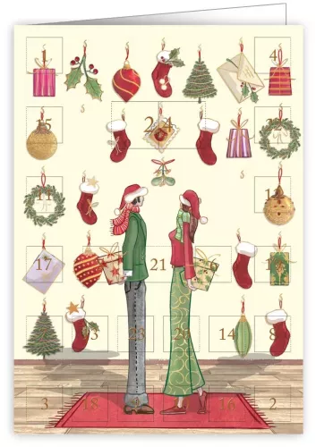 Couple With Present, Advent Calendar