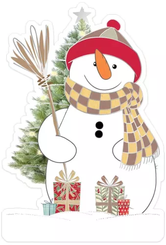 Snowman (3 Designs X3 Hangers = 9 Hangers Total), Garland