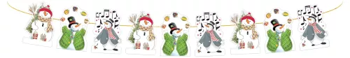 Snowman (3 Designs X3 Hangers = 9 Hangers Total), Garland