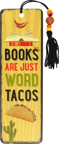 Beaded Bkmk Books Are Word Tacos