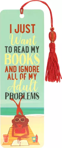 Beaded Bkmk Just Want To Read