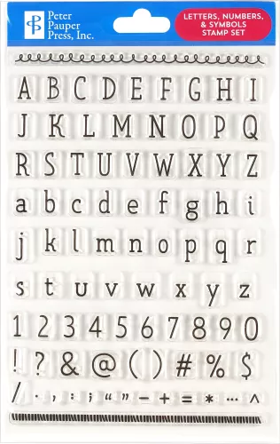 Letters Numbers Symbols Stamp Set
