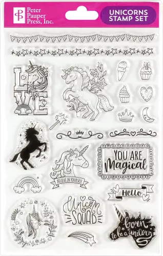 Unicorns Clear Stamp Set