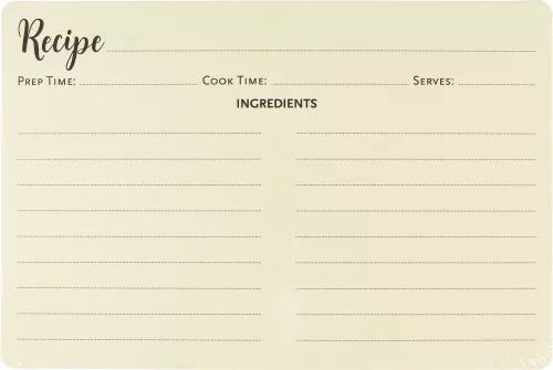 Recipe Card Refill Pack (50 Cards)