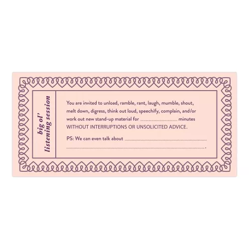 Knock Knock Fill in the Love Love Vouchers