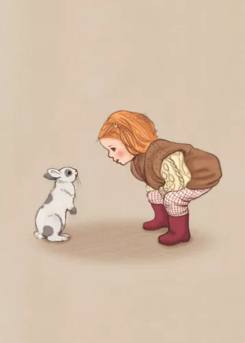 Hello Bunny , Postcard