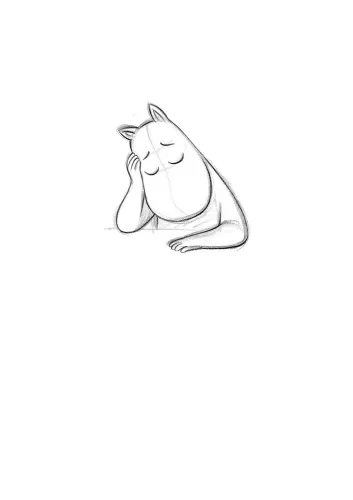 Moomin head, Greeting Card