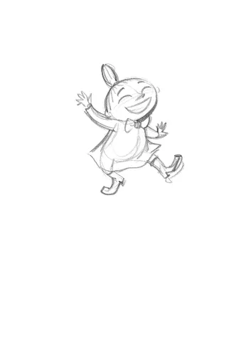 Little My dancing, Greeting Card