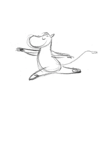 Moomin dancing, Greeting Card