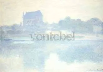 Church of Vernon, Fog (1894), Postcard
