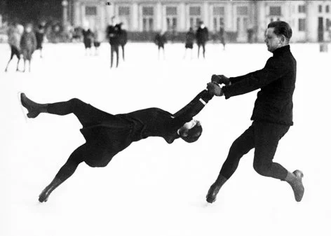Ice Dancers, Greeting Card