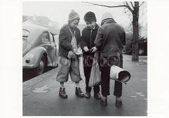 Boys exchanging Pictures (1961), Postcard