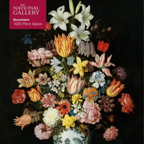 National Gallery Bosschaeart the Elder: A Still Life of Flowers, 1000-piece jigsaw