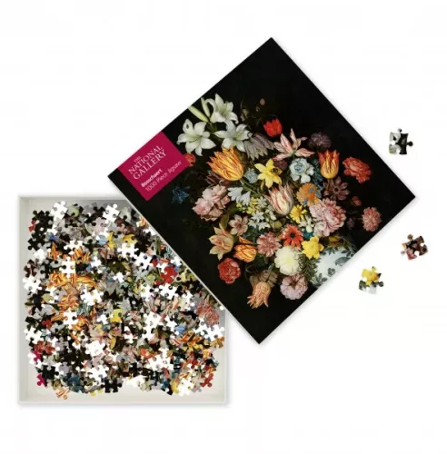 National Gallery Bosschaeart the Elder: A Still Life of Flowers, 1000-piece jigsaw