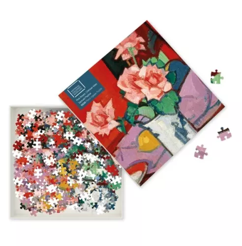 National Galleries Scotland - Samuel Peploe: Pink Roses, Chinese Vase	, 1000-piece jigsaw
