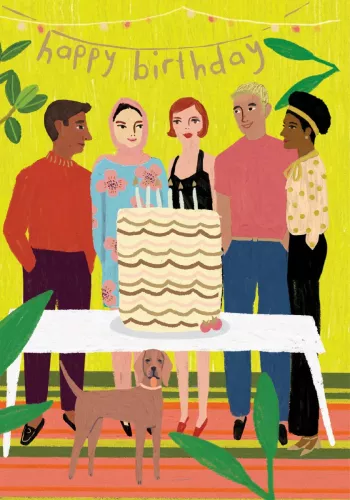 Big Cake Birthday Petite Card