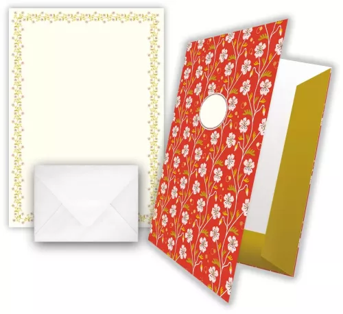 Summer Flowers, Writing paper in Keepsake Folder