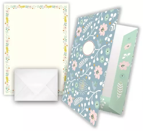 Spring Flowers, Writing paper in Keepsake Folder