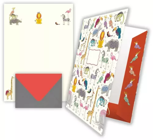 Party Animals, Writing Paper in Keepsake Folder