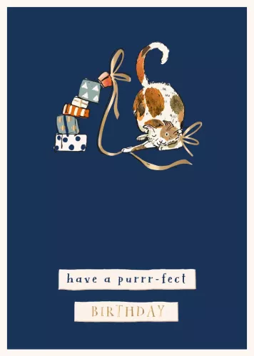 Purrr-fect, Wilf And Alfie, Greeting Card