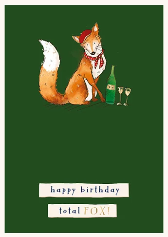 Fox, Wilf And Alfie, Greeting Card