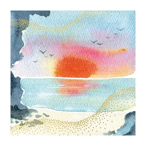 Sunset Over Sea