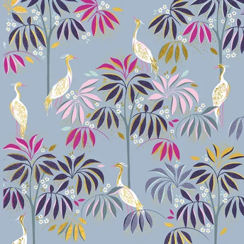 White Herons & Plants