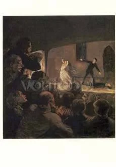 The Drama (um 1860), Postcard