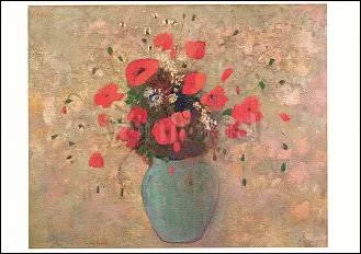 Vase of Poppies, Postcard