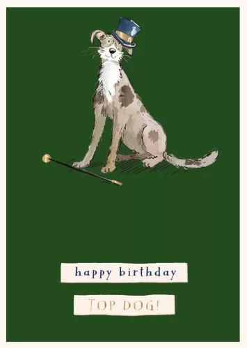 Top Dog, Wilf And Alfie, Greeting Card