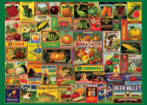 Vintage Seed Packets, 1000 Piece Puzzle
