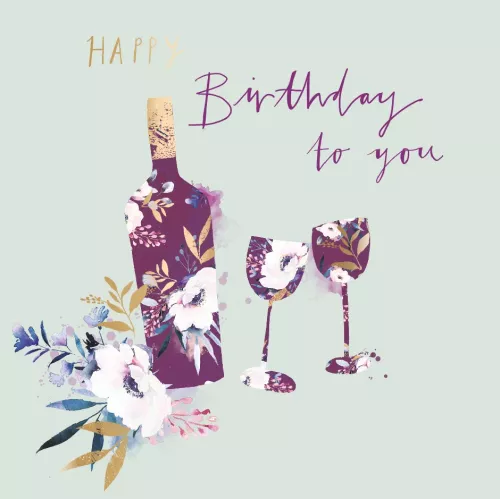 Birthday Drinks, Greeting Card