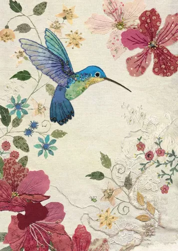 Azalea Hummingbird, Greeting Card