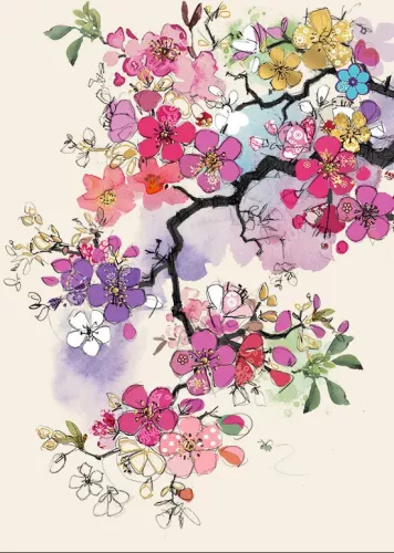 Pink Blossom, Greeting Card