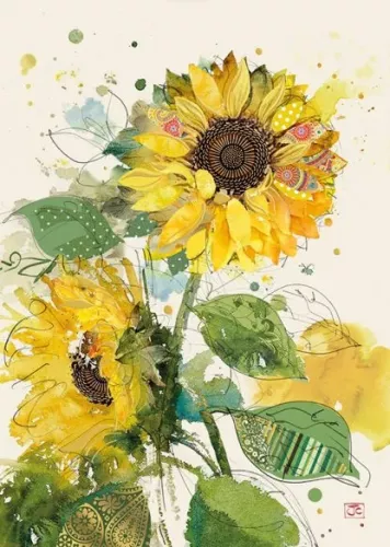 Sunflowers, Greeting Card