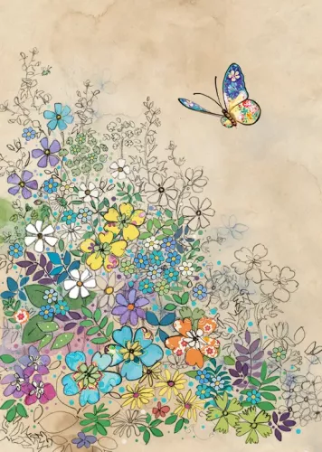 Garden Butterfly, Greeting Card