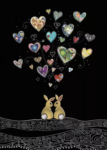 Love Bunnies, Greeting Card