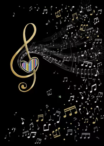 Music Clef, Greeting Card