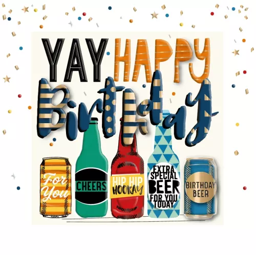 Yay Happy Birthday, Greeting Card