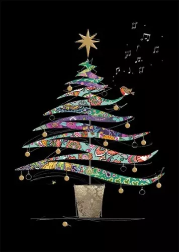 Colourful Tree, Greeting Card