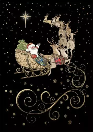 Santas Team , Greeting Card