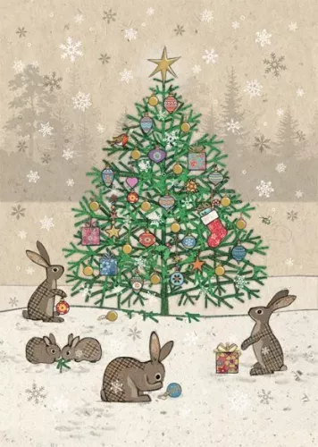 Rabbits Tree, Greeting Card