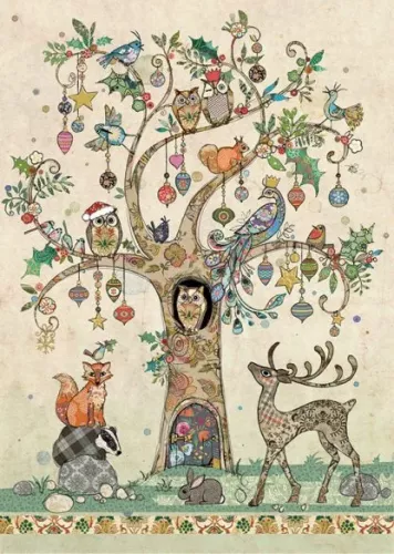 Festive Tree, Greeting Card
