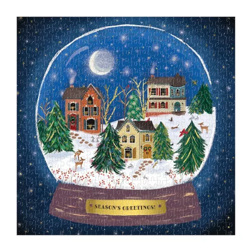 Winter Snow Globe 500 Piece Foil Puzzle